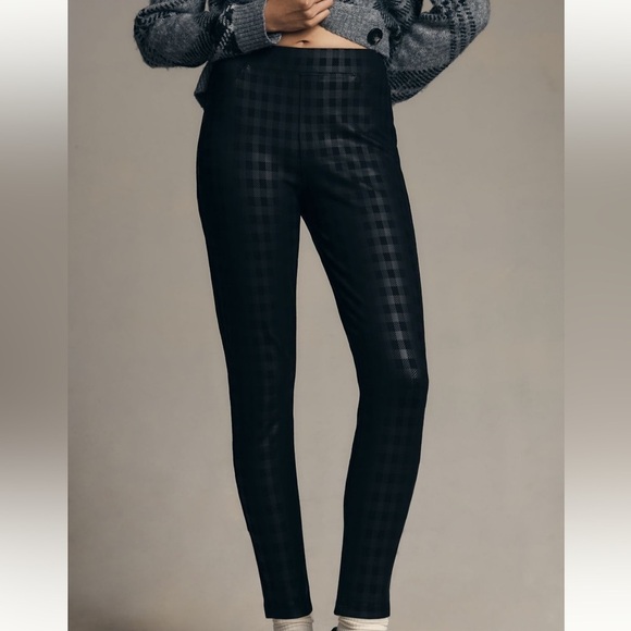 Anthropologie Sanctuary Runaway Black High-Waisted Leggings - Picture 2 of 7